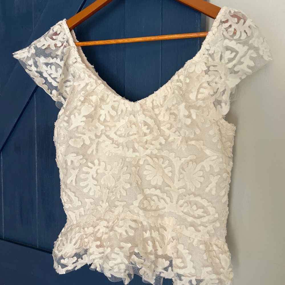 Anthropologie lace blouse
